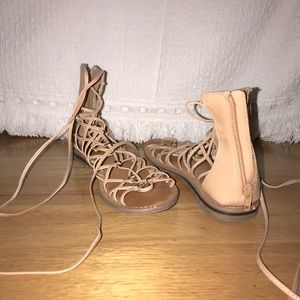 Lace up gladiator / ballerina sandals